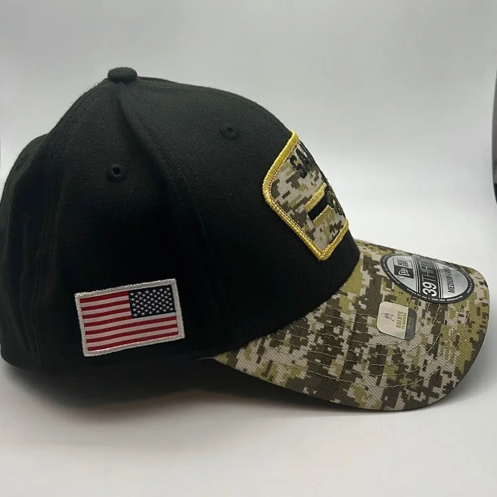 New Orleans Saints New Era 2021 Salute To Service 39THIRTY Flex Hat-Camo M/L-NWT